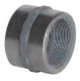 Sch. 80 PVC Reinforced Coupling FPT - 1/2"