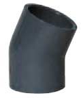 Spears Sch. 80 PVC 22-1/2° Elbow Socket - 1-1/2"